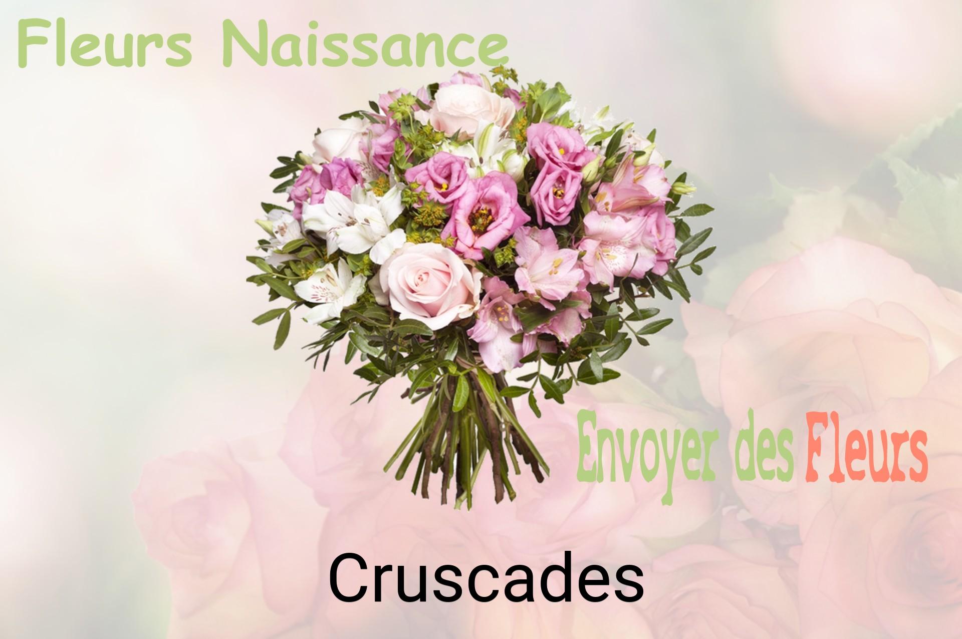 Bouquet de fleurs de naissance livré à Cruscades
